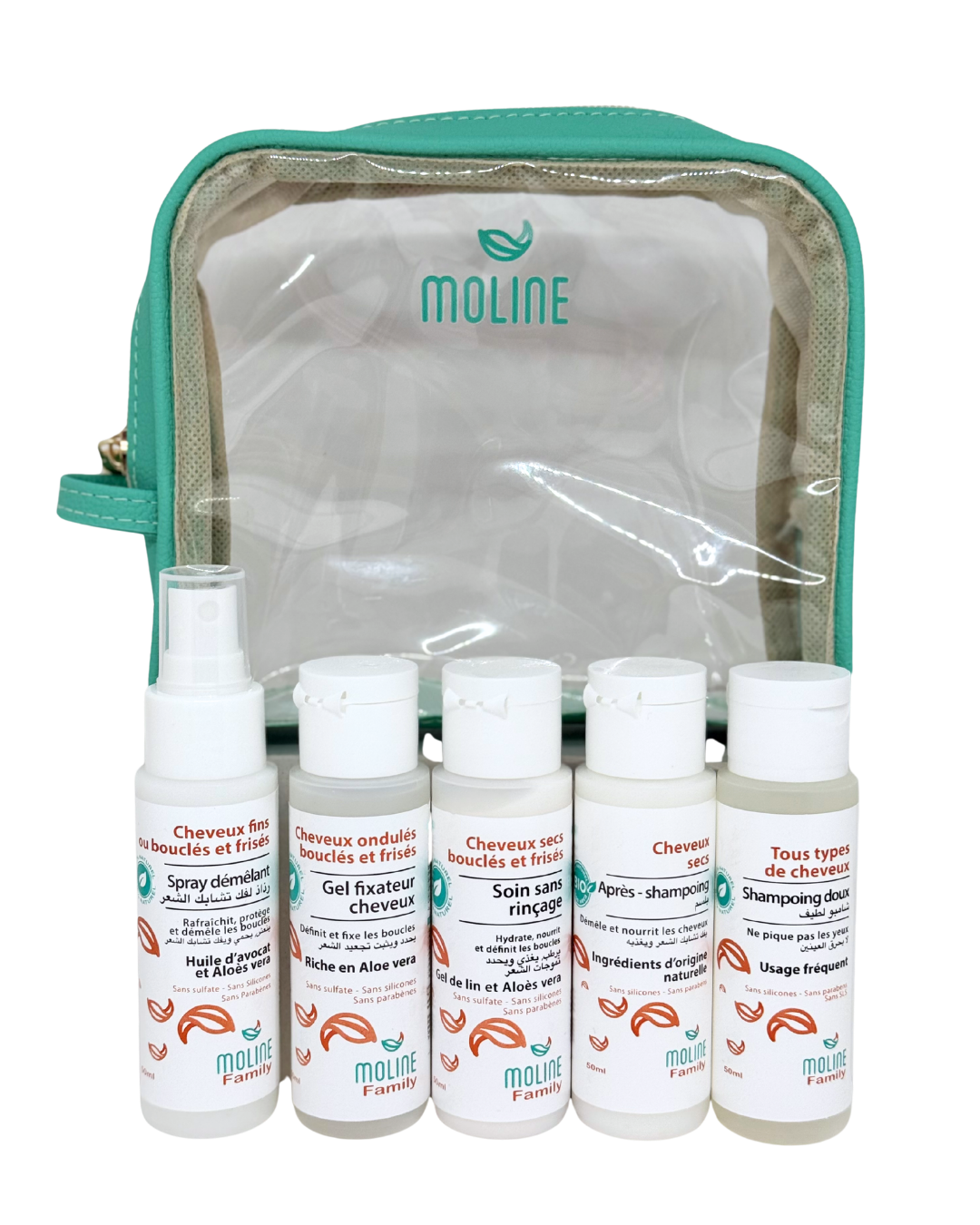 Pack minis cheveux moline Kit Curly Hair (en trousse) – Image 1